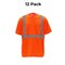 High Visibility Safety T-shirt Reflective Work Shirt Breathable Mesh Polyester